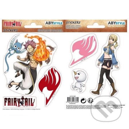 Samolepky Fairy Tail - Natsu & Lucy (ABYstyle). ABYstyle, 2025 Samolepky Fairy Tail - Natsu & Lucy (ABYstyle). ABYstyle, 2025