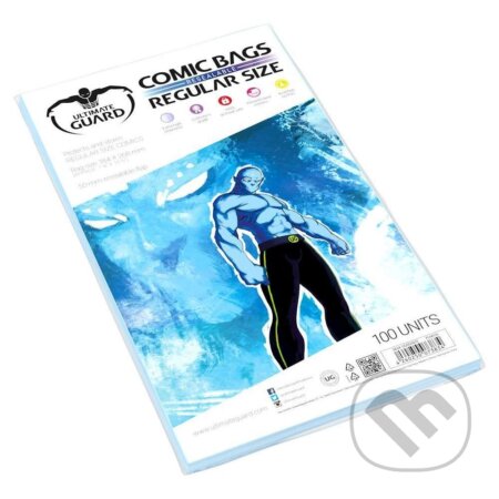 Obaly na komiksy Comic Bags zatváracie (UG) 18,4 x 26,8 cm, 100ks (Ultimate Guard). Ultimate Guard, 2025 Obaly na komiksy Comic Bags zatváracie (UG) 18,4 x 26,8 cm, 100ks (Ultimate Guard). Ultimate Guard, 2025