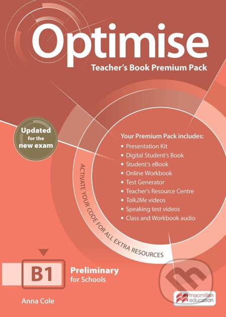 Kniha: Optimise B1 Teacher's Book Premium Pack (Malcolm Mann a Mark Ormerod). MacMillan, 2019 Kniha: Optimise B1 Teacher's Book Premium Pack (Malcolm Mann a Mark Ormerod). MacMillan, 2019