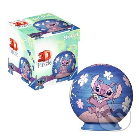 Puzzle: 3D Puzzle-Ball: Disney Stitch - Angel (Ravensburger). Ravensburger, 2025 Puzzle: 3D Puzzle-Ball: Disney Stitch - Angel (Ravensburger). Ravensburger, 2025