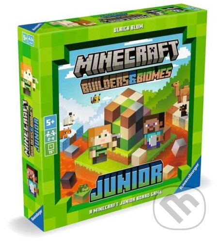 Spoločenská hra: Minecraft: Builders & Biomes Junior (Ulrich Blum). Ravensburger, 2025 Spoločenská hra: Minecraft: Builders & Biomes Junior (Ulrich Blum). Ravensburger, 2025