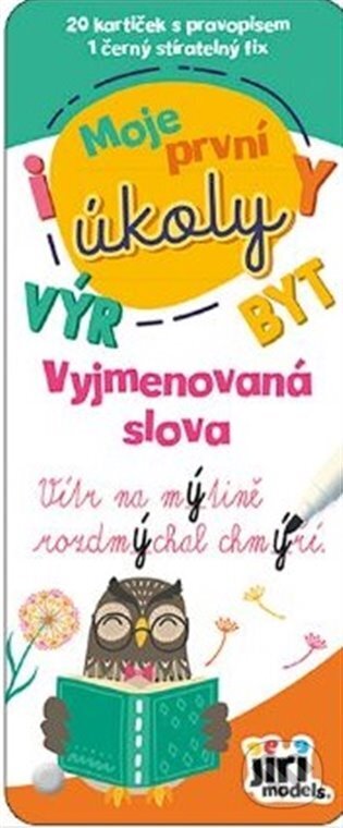 Kniha: Moje první úkoly-Vyjmenovaná slova (Jiří Models). Jiří Models, 2025 Kniha: Moje první úkoly-Vyjmenovaná slova (Jiří Models). Jiří Models, 2025