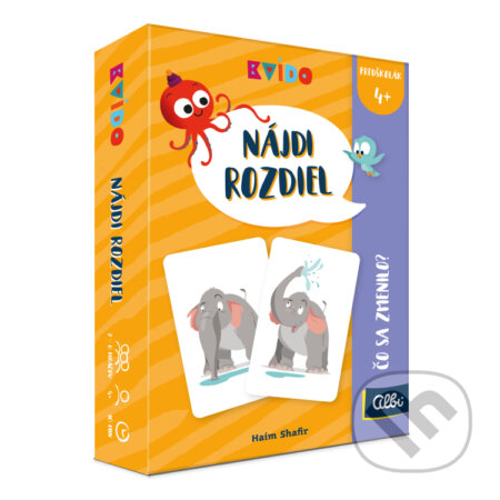 Spoločenská hra: Kvído - Nájdi rozdiel SK (Albi). Albi, 2025 Spoločenská hra: Kvído - Nájdi rozdiel SK (Albi). Albi, 2025