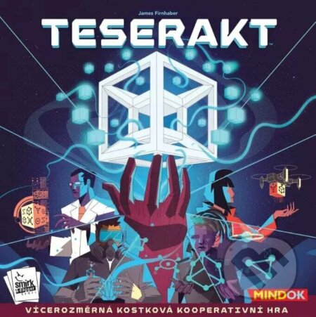 Společenská hra: Teserakt (James Firnhaber). Mindok, 2025 Společenská hra: Teserakt (James Firnhaber). Mindok, 2025