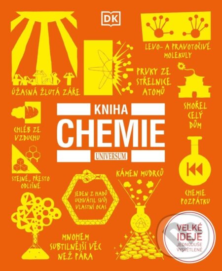 Kniha: Kniha chemie (Andy Brunning, Charlotte Sleigh, John Farndon, Robert Snedden, Tim Harris, Cathy Cobb a Andy Extance). Universum, 2025 Kniha: Kniha chemie (Andy Brunning, Charlotte Sleigh, John Farndon, Robert Snedden, Tim Harris, Cathy Cobb a Andy Extance). Universum, 2025