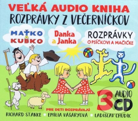 Audiokniha: 3CD BOX Veľká audio kniha - Rozprávky z večerníčkov (Zune Trade). Zune Trade, 2017 Audiokniha: 3CD BOX Veľká audio kniha - Rozprávky z večerníčkov (Zune Trade). Zune Trade, 2017