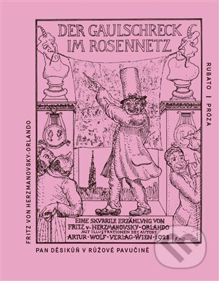 Kniha: Pan Děsikůň v růžové pavučině (Fritz von Herzmanovsky-Orlando). RUBATO, 2025 Kniha: Pan Děsikůň v růžové pavučině (Fritz von Herzmanovsky-Orlando). RUBATO, 2025