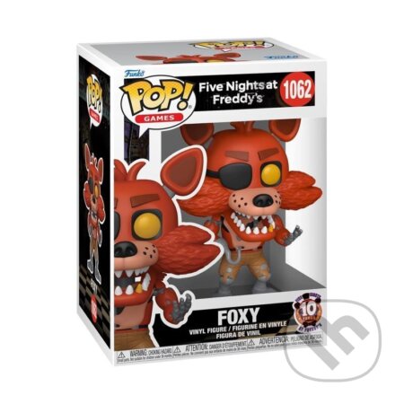Funko POP Games: Five Nights At Freddy´s - Foxy (10 Years) #1062 (Funko). Funko, 2025 Funko POP Games: Five Nights At Freddy´s - Foxy (10 Years) #1062 (Funko). Funko, 2025
