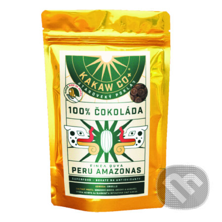 Kávy a čaje: 100% čokoláda - Peru Amazonas (Kakaw Co+). Kakaw Co+, 2024 Kávy a čaje: 100% čokoláda - Peru Amazonas (Kakaw Co+). Kakaw Co+, 2024