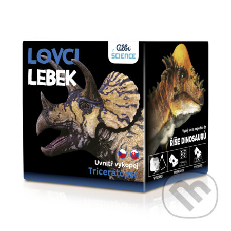 Spoločenská hra: Lovci Lebek - Triceratops (Albi). Albi, 2025 Spoločenská hra: Lovci Lebek - Triceratops (Albi). Albi, 2025