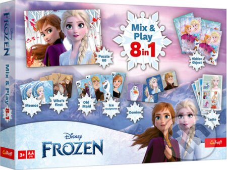 Spoločenská hra: Sada her Mix&Play 8v1 Ledové království (Trefl). Trefl, 2025 Spoločenská hra: Sada her Mix&Play 8v1 Ledové království (Trefl). Trefl, 2025