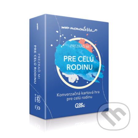 Spoločenská hra: Prezraď mi - kartová hra pre celú rodinu (Albi). Albi, 2025 Spoločenská hra: Prezraď mi - kartová hra pre celú rodinu (Albi). Albi, 2025