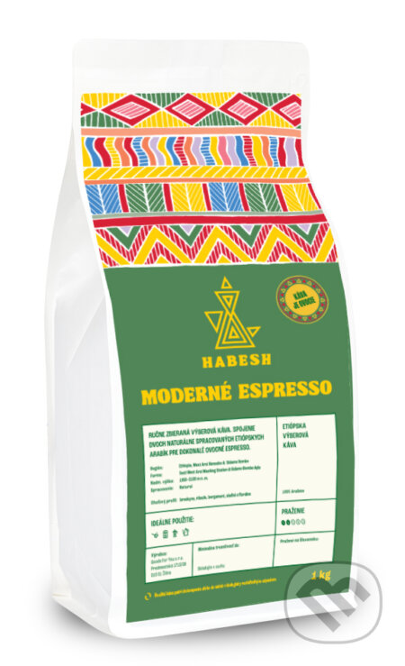 Kávy a čaje: Habesh Moderné espresso (Habesh). Habesh, 2025 Kávy a čaje: Habesh Moderné espresso (Habesh). Habesh, 2025