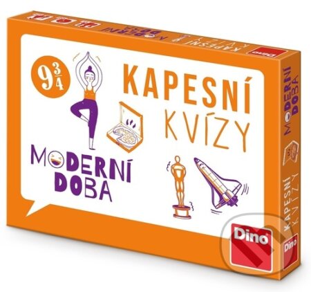 Spoločenská hra: Hra Kapesní kvízy Moderní doba (Dino). Dino, 2025 Spoločenská hra: Hra Kapesní kvízy Moderní doba (Dino). Dino, 2025