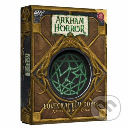 Společenská hra: Arkham Horror: LOVECRAFTŮV DOPIS (Seiji Kanai). Blackfire, 2025 Společenská hra: Arkham Horror: LOVECRAFTŮV DOPIS (Seiji Kanai). Blackfire, 2025