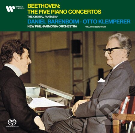 Hudební CD: Ludwig van Beethoven: The Five Piano Concertos & Choral Fantasia (Daniel Barenboim) (Warner Music). Warner Music, 2025 Hudební CD: Ludwig van Beethoven: The Five Piano Concertos & Choral Fantasia (Daniel Barenboim) (Warner Music). Warner Music, 2025