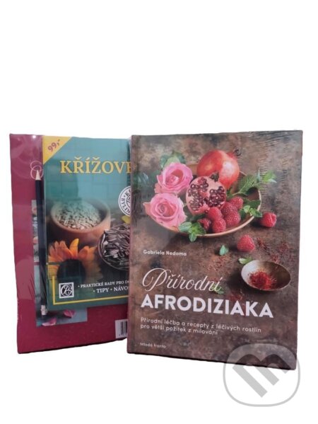 Kniha: Balíček Přírodní afrodiziaka + křížovky s tužkou (Gabriela Nedoma). Glos, 2025 Kniha: Balíček Přírodní afrodiziaka + křížovky s tužkou (Gabriela Nedoma). Glos, 2025