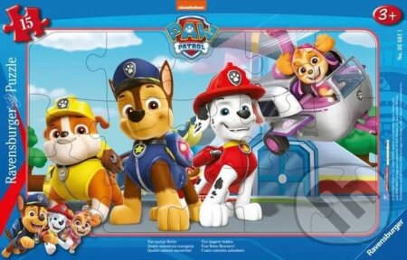 Puzzle: Tlapková patrola: Čtyři stateční ochránci (Ravensburger). Ravensburger, 2023 Puzzle: Tlapková patrola: Čtyři stateční ochránci (Ravensburger). Ravensburger, 2023