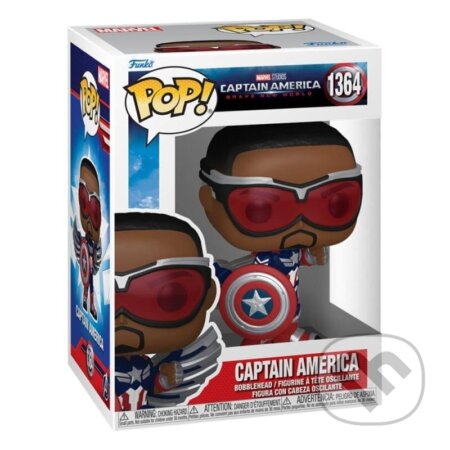 Funko POP Marvel: Captain America: Brave New World - Captain America #1364 (Funko). Funko, 2025 Funko POP Marvel: Captain America: Brave New World - Captain America #1364 (Funko). Funko, 2025
