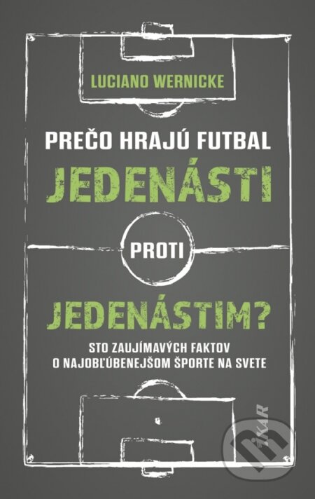 Kniha: Prečo hrajú futbal jedenásti proti jedenástim (Luciano Wernicke). Ikar, 2025 Kniha: Prečo hrajú futbal jedenásti proti jedenástim (Luciano Wernicke). Ikar, 2025