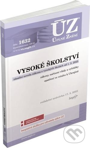 Kniha: Úplné Znění - 1632 Vysoké školství (Sagit). Sagit, 2025 Kniha: Úplné Znění - 1632 Vysoké školství (Sagit). Sagit, 2025