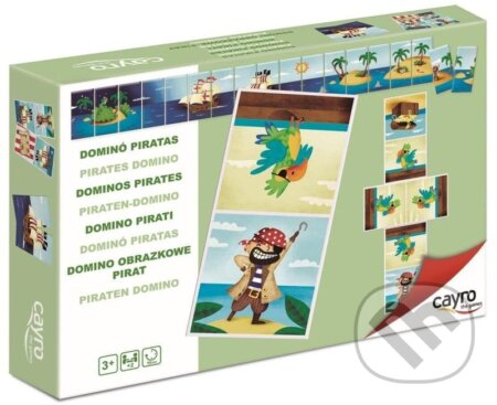 Společenská hra: Domino piráti (Cayro). Cayro, 2025 Společenská hra: Domino piráti (Cayro). Cayro, 2025