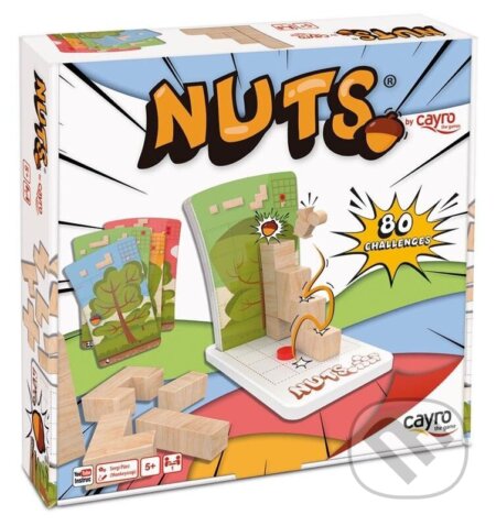 Společenská hra: Nuts (Oříšky) - Logická hra (Cayro). Cayro, 2025 Společenská hra: Nuts (Oříšky) - Logická hra (Cayro). Cayro, 2025