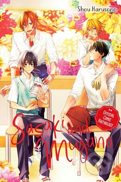 Kniha: Sasaki and Miyano Official Comic Anthology (Dayeun Kim, Leighann Harvey a Shou Harusono). Yen Press, 2023 Kniha: Sasaki and Miyano Official Comic Anthology (Dayeun Kim, Leighann Harvey a Shou Harusono). Yen Press, 2023
