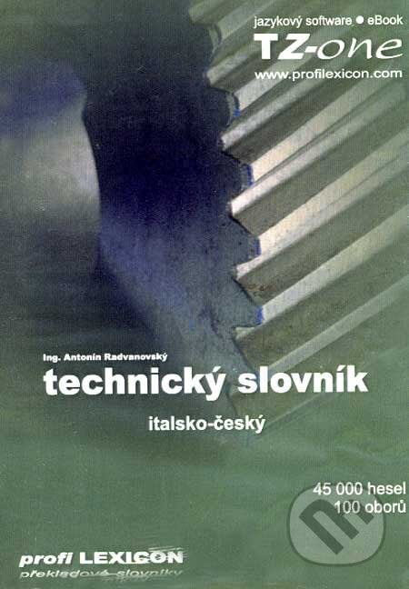 Technický slovník italsko-český na CD - Antonín Radvanovský, TZ-one, 2006