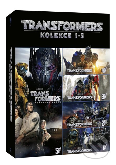 Film: Transformers kolekce 1-5 (Michael Bay) (DVD). Magicbox, 2017 Film: Transformers kolekce 1-5 (Michael Bay) (DVD). Magicbox, 2017