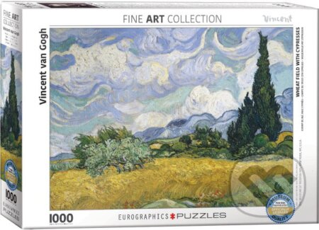 Pšeničné pole s cypřiši - Vincent Van Gogh, EuroGraphics, 2017