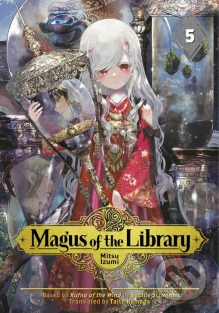 Kniha: Magus of the Library 5 (Mitsu Izumi). Kodansha Comics, 2021 Kniha: Magus of the Library 5 (Mitsu Izumi). Kodansha Comics, 2021