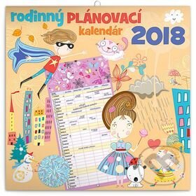 Rodinný plánovací nástenný kalendár 2018, Presco Group, 2017
