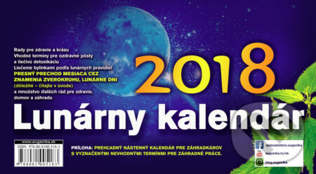 Lunárny kalendár 2018 - Vladimír Jakubec, Eugenika, 2017