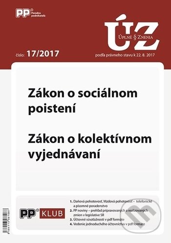 Úplné znenia zákonov 17/2017 (Poradca podnikateľa). Poradca podnikateľa, 2017 Úplné znenia zákonov 17/2017 (Poradca podnikateľa). Poradca podnikateľa, 2017
