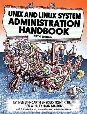 Kniha: UNIX and Linux System Administration Handbook (Evi Nemeth, Garth Snyder a kolektív). Addison-Wesley Professional, 2017 Kniha: UNIX and Linux System Administration Handbook (Evi Nemeth, Garth Snyder a kolektív). Addison-Wesley Professional, 2017