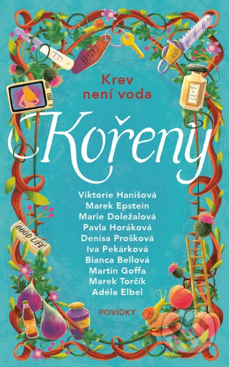 Kniha: Kořeny (Adéla Elbel, Bianca Bellová, Denisa Prošková, Iva Pekárková, Marek Torčík, Marie Doležalová, Martin Goffa, Pavla Horáková, Viktorie Hanišová a Epstein Marek). Cosmopolis, 2025 Kniha: Kořeny (Adéla Elbel, Bianca Bellová, Denisa Prošková, Iva Pekárková, Marek Torčík, Marie Doležalová, Martin Goffa, Pavla Horáková, Viktorie Hanišová a Epstein Marek). Cosmopolis, 2025