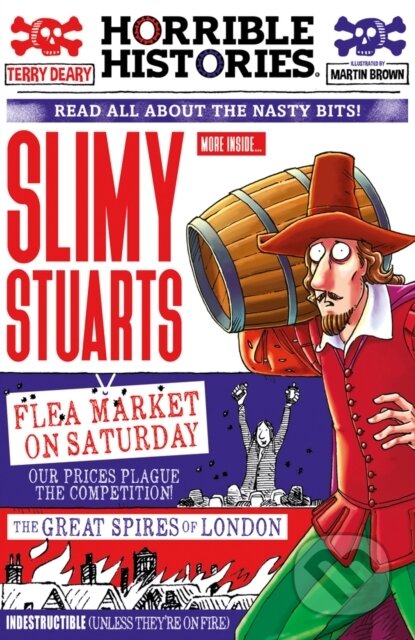Kniha: Slimy Stuarts (newspaper edition) (Terry Deary). Scholastic, 2022 Kniha: Slimy Stuarts (newspaper edition) (Terry Deary). Scholastic, 2022