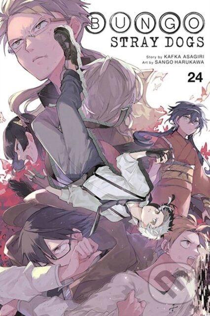 Kniha: Bungo Stray Dogs, Vol. 24 (Bianca Pistillo, Kafka Asagiri, Kevin Gifford a Sango Harukawa). Yen Press, 2024 Kniha: Bungo Stray Dogs, Vol. 24 (Bianca Pistillo, Kafka Asagiri, Kevin Gifford a Sango Harukawa). Yen Press, 2024