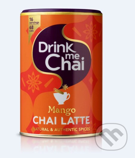 Kávy a čaje: Chai Latte Mango (Mangové) (Drinkie). Drinkie, 2017 Kávy a čaje: Chai Latte Mango (Mangové) (Drinkie). Drinkie, 2017