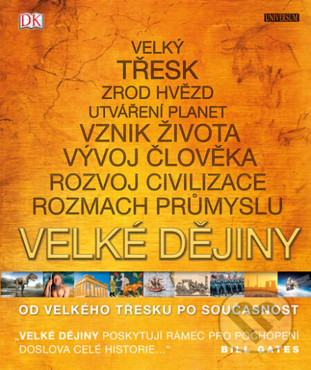 Kniha: Velké dějiny: Od velkého třesku po současnost (Autorský kolektív). Universum, 2017 Kniha: Velké dějiny: Od velkého třesku po současnost (Autorský kolektív). Universum, 2017