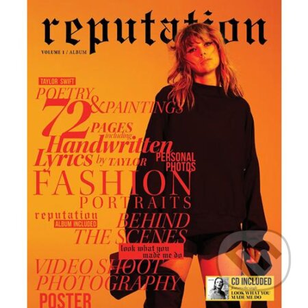 Hudobné CD: Taylor Swift: Reputation Deluxe Edition VOL.1 (Universal Music). Universal Music, 2017 Hudobné CD: Taylor Swift: Reputation Deluxe Edition VOL.1 (Universal Music). Universal Music, 2017