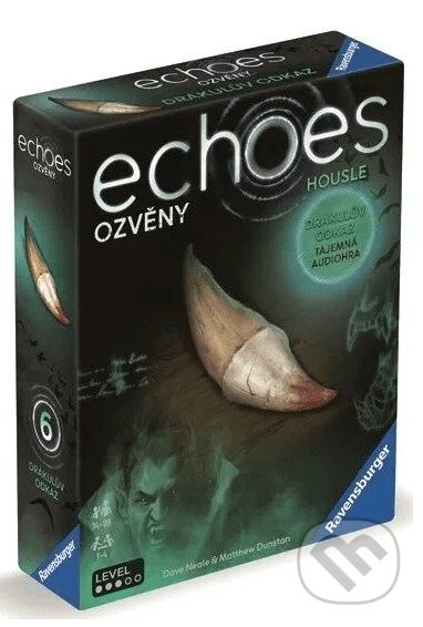 Spoločenská hra: Echoes: Drákula (Dave Neale a Matthew Dunstan). Ravensburger, 2025 Spoločenská hra: Echoes: Drákula (Dave Neale a Matthew Dunstan). Ravensburger, 2025