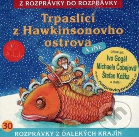 Audiokniha: Trpaslíci z Hawkinsonovho ostrova, Rozprávka o drevenej miske, Päť sestier (Lenka Tomešová). A.L.I., 2017 Audiokniha: Trpaslíci z Hawkinsonovho ostrova, Rozprávka o drevenej miske, Päť sestier (Lenka Tomešová). A.L.I., 2017