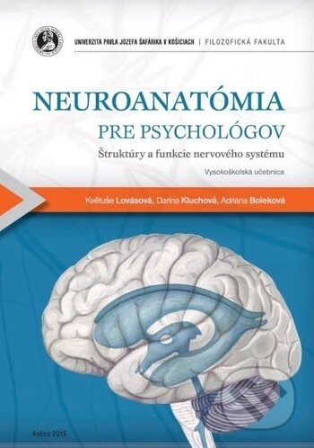 Kniha: Neuroanatómia pre psychológov (Květuše Lovásová). Univerzita Pavla Jozefa Šafárika v Košiciach, 2015 Kniha: Neuroanatómia pre psychológov (Květuše Lovásová). Univerzita Pavla Jozefa Šafárika v Košiciach, 2015