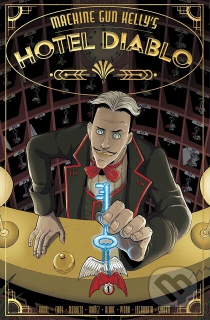 Kniha: Machine Gun Kelly's Hotel Diablo (Eliot Rahal, Machine Gun Kelly a Ryan Cady). Z2 Comics, 2021 Kniha: Machine Gun Kelly's Hotel Diablo (Eliot Rahal, Machine Gun Kelly a Ryan Cady). Z2 Comics, 2021