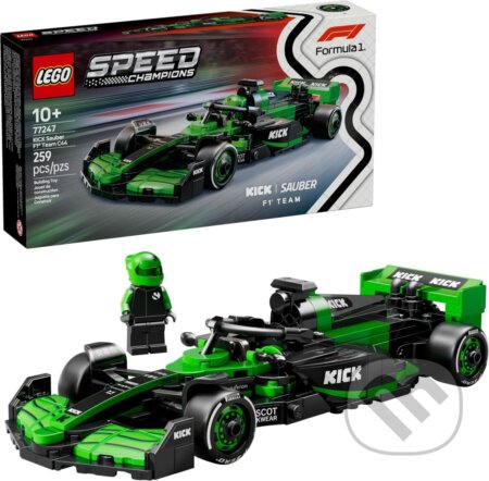 Společenská hra: LEGO® Speed Champions 77247 Závodní auto KICK Sauber F1® Team C44 (LEGO). LEGO, 2025 Společenská hra: LEGO® Speed Champions 77247 Závodní auto KICK Sauber F1® Team C44 (LEGO). LEGO, 2025