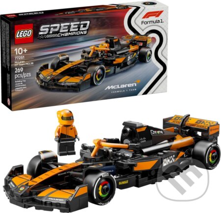 Spoločenská hra: LEGO® Speed Champions 77251 Závodní auto McLaren F1® Team MCL38 (LEGO). LEGO, 2025 Spoločenská hra: LEGO® Speed Champions 77251 Závodní auto McLaren F1® Team MCL38 (LEGO). LEGO, 2025