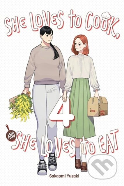 Kniha: She Loves to Cook, and She Loves to Eat, Vol. 4 (Caleb Cook, Phil Christie a Sakaomi Yuzaki). Yen Press, 2024 Kniha: She Loves to Cook, and She Loves to Eat, Vol. 4 (Caleb Cook, Phil Christie a Sakaomi Yuzaki). Yen Press, 2024