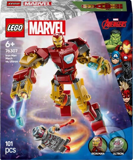 Spoločenská hra: LEGO® Marvel 76307 Iron Man v robotickom obleku vs. Ultron (LEGO). LEGO, 2025 Spoločenská hra: LEGO® Marvel 76307 Iron Man v robotickom obleku vs. Ultron (LEGO). LEGO, 2025